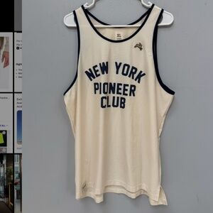 New York Piooner Club Ivory Tank in XL